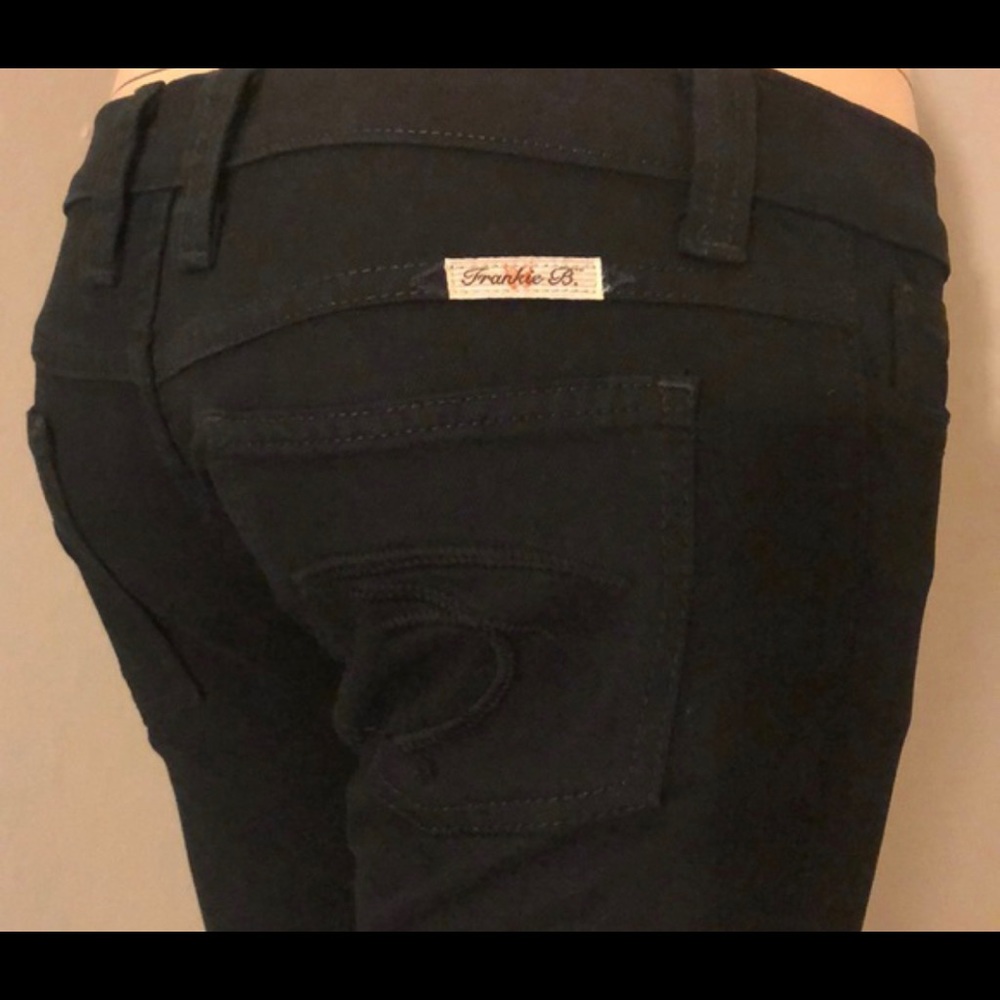 Frankie B straight leg black jean